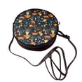 thumbnail image 4 of Lsque Colorful Plants Mushroom Pattern Shoulder Bag – Microfiber Leather Crossbody with Detachable Strap & Handle Ring, Waterproof & Durable, Elegant Everyday Carry, 4 of 5