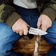 thumbnail image 5 of Chef Knife 4 Inch High Carbon Steel Forged Blade Full Tang with Sheath | Multipurpose Kitchen Cleaver for Meat, Fish, BBQ, Outdoor Camping, Hiking, Gift Box Included, 5 of 5