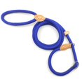 thumbnail image 1 of Typpkmm Dog Rope Sliding Traction Control Without Pull Loop Belt, Durable Leather Joint and Adjustable Metal Buckle P-Shaped Pet Collars, 1 of 7