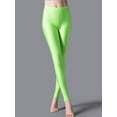 thumbnail image 1 of Shiny Pant Leggings Hot Selling Leggings Solid Color Fluorescent Spandex Elasticity, 1 of 6
