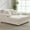 Shell velvet | Beige, variant on Gaderth Oversized 60" Velvet Chaise Lounge Chair for Living Room & Bedroom – Modern Upholstered Sleeper Sofa Bed with Pillows & Armrests – Large Comfy Reading Accent Chair – Velvet | Green