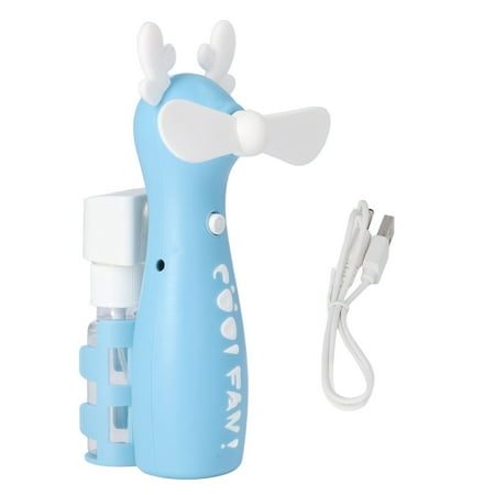 

Cartoon Spray Fan Spray Hand Held Fan Wear Resistant Compact Removable Hydration Bottle For Office Little Deer