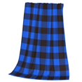 thumbnail image 3 of Bingfone Buffalo Plaid Blue Black Print Flannel Fleece Blanket Throw Blanket For Bed,Sofa,Couch,Travel,Camping(40"X30"), 3 of 9