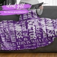 thumbnail image 2 of Nurse Week Gifts for Women, Purple Throw for Nurses, Thank You Appreciation Blanket 50 x 65 for The Best Nurse Ever, 2 of 6