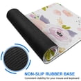 thumbnail image 6 of Purple and Pink Watercolor Flowers Desk Mouse Pad Pad Mouse Waterproof Non Slip for Office Home Work Gaming Table Tables Gaming Rubber Base Mousepad with Stitched Edges 35.4x15.7inches, 6 of 7
