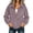 (New30)Purple, variant on Thousandth Women's Corduroy Zip Up Jacket Casual Lapel Collar Full Zipper Long Sleeve Coat Loose Fit Fall Winter Daily Outer Coat