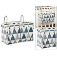 thumbnail image 4 of yuksok Bedside Cabinet Storage Organizer for Glasses Book Triangle Blue, 4 of 8