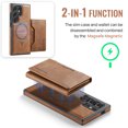 thumbnail image 5 of Allytechgroup Magnetic Compatible for Samsung Galaxy S25 Ultra Wallet Case, Detachable Cards Holder Wireless Charing Support Shockproof Protective Phone Cover for Samsung Galaxy S25 Ultra, Brown, 5 of 10