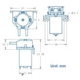 thumbnail image 3 of Yeacher GROTHEN DC 12V Dosing Pump Peristaltic Pump Mini Water Liquid Pump Peristaltic Tube Head Self-Priming Function for Aquarium Lab Chemical Analysis Dosing Additives, L Style, 3 of 8