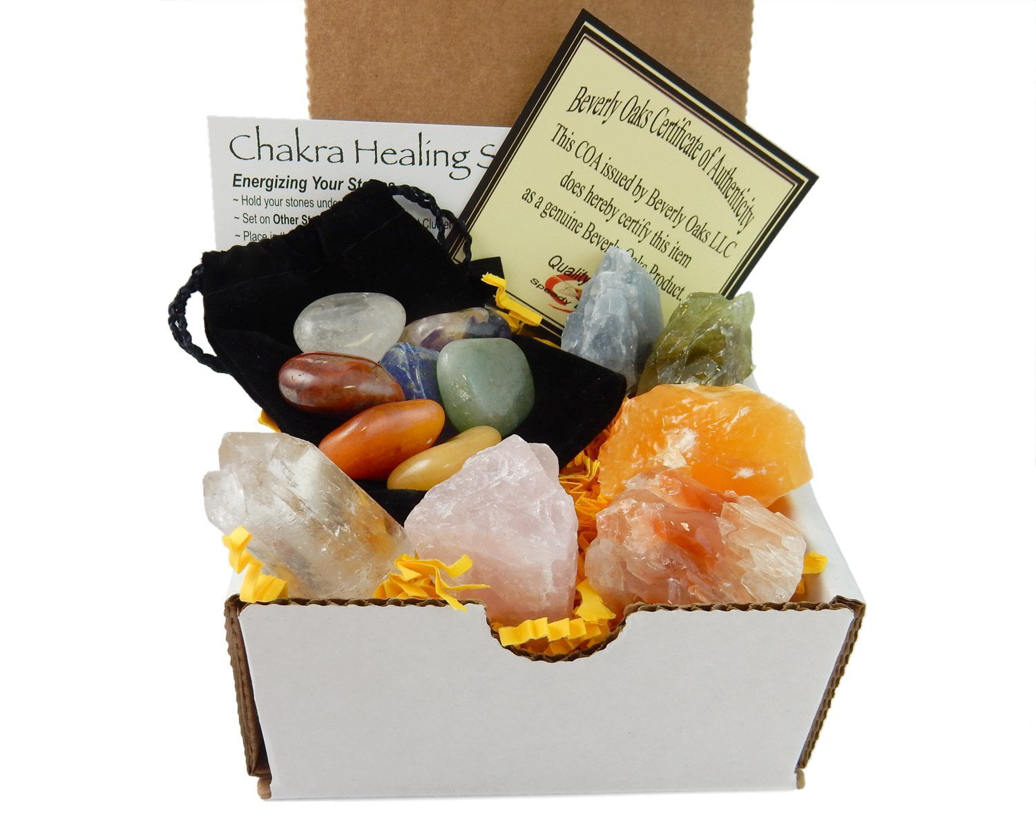 Details about   15X/Set Natural Crystal Healing Chakra Gemstone Polished Stone Fossil Collection 