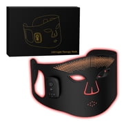 Red Light Therapy Mask for Face, Cordless 4 Color Portable LED Light Therapy Mask, 336 PCS Beads with Rechargeable Magnetic Controller