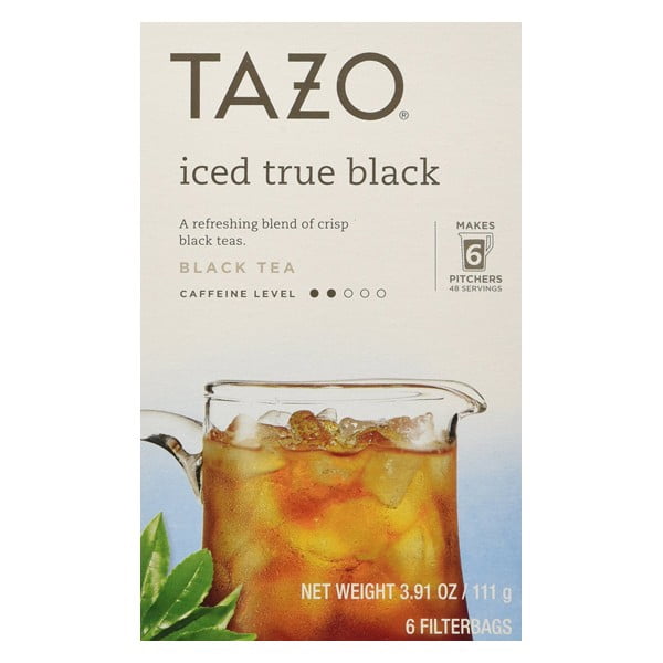 Tazo Iced True Black Tea 6 Filter Bags 3.91 oz Boxes Single Pack