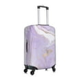 thumbnail image 3 of Balery Lavender Glitter Foil Stripes Luggage Cover Protector, Scratch And Dirt Resistant, Fits 18-32 Inch Luggage - Large, 3 of 9