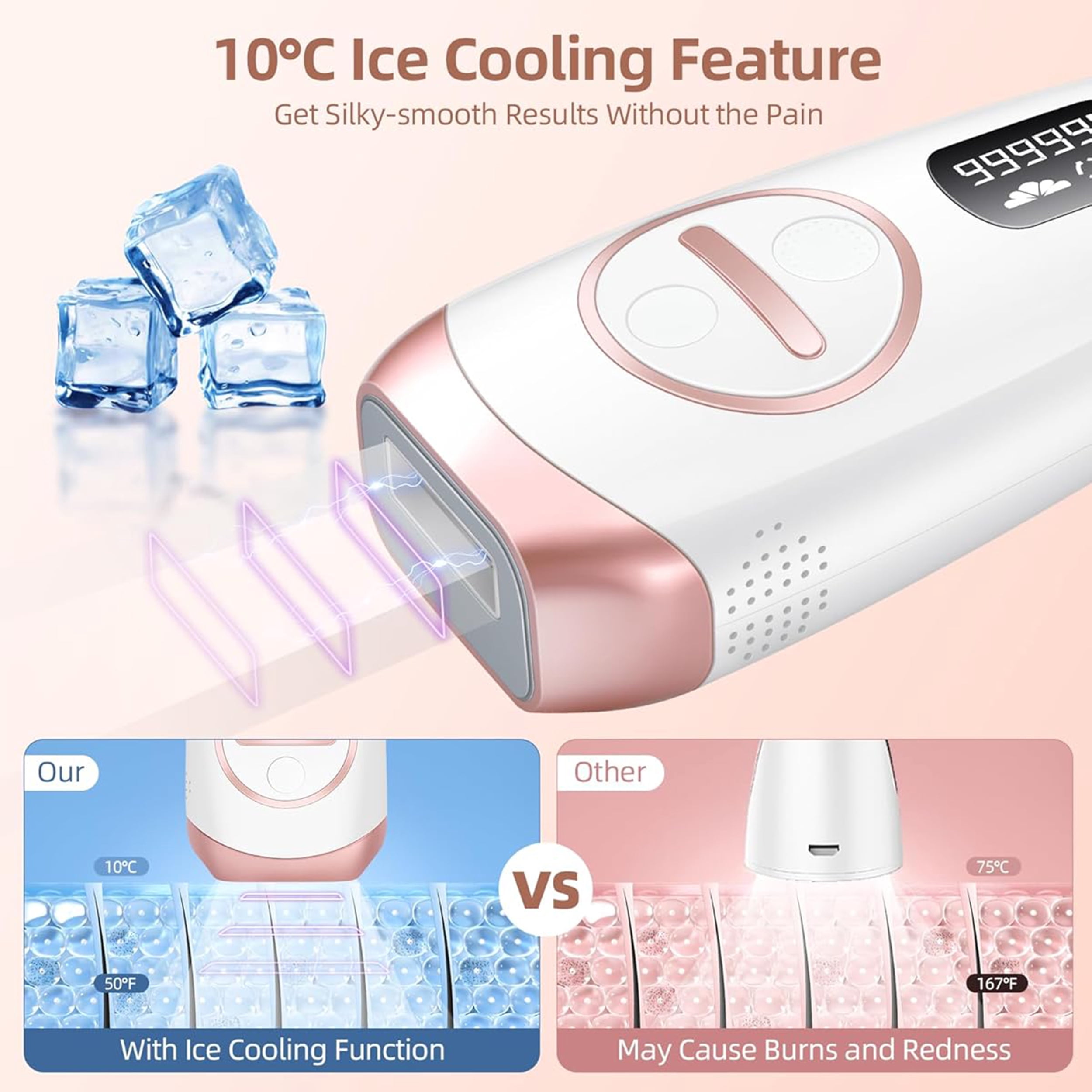 999,999 Flashs Laser Hair Remover for Women & Men