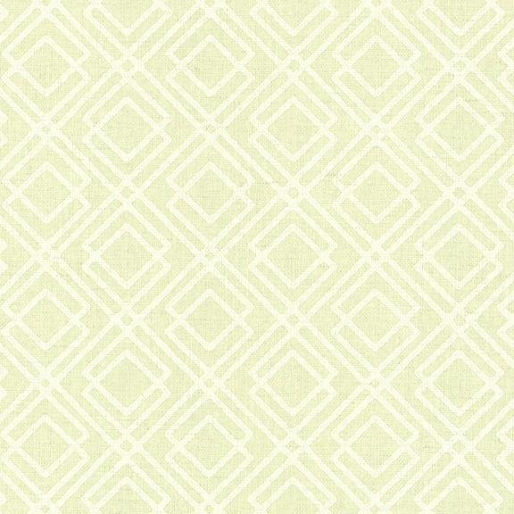 Brewster Lattice Green Milly Wallpaper