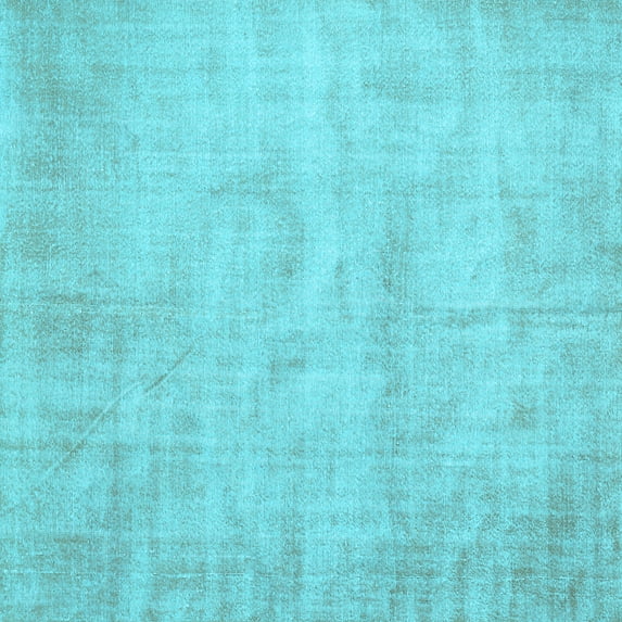 Ahgly Company Indoor Square Abstract Light Blue Contemporary Area Rugs, 3' Square