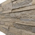 thumbnail image 3 of Ekena Millwork 49"W x 25 1/2"H x 1 1/4"D Acadia Ledge Stacked Stone, EverStone Faux Stone Siding Panel, Rockwall, 3 of 9