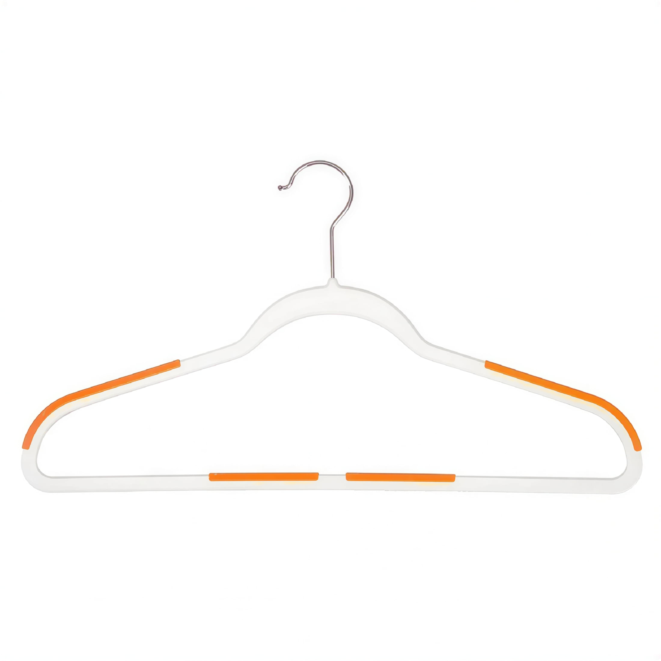 LAMIRO 12 Pack Slim Plastic Clothes Hangers with Rubberized Non-Slip Grip for Wardrobe,Coat Hangers for Hanging Women/Men Clothes