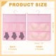 thumbnail image 2 of Organizador Colgante Uxcell, Bolsa de Almacenamiento para Sujetadores, Estantes de Almacenamiento Colgantes de Doble Cara para Ropa Interior y Calcetines, Rosa (2+6 Bolsillos), 2 of 7