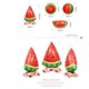 thumbnail image 2 of Set de globos inflables 3D con lámina de sandía, 5 piezas, para fiestas, 2 of 2