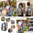 thumbnail image 5 of Kuiaobaty Chihuahua Print Clear Backpack Set for Girls Boys Dogs Cow Print Backpack and Lunch Bag Set with Bottler Holder See Through PVC Bookbag and Pencil Case for School, Black, 5 of 5
