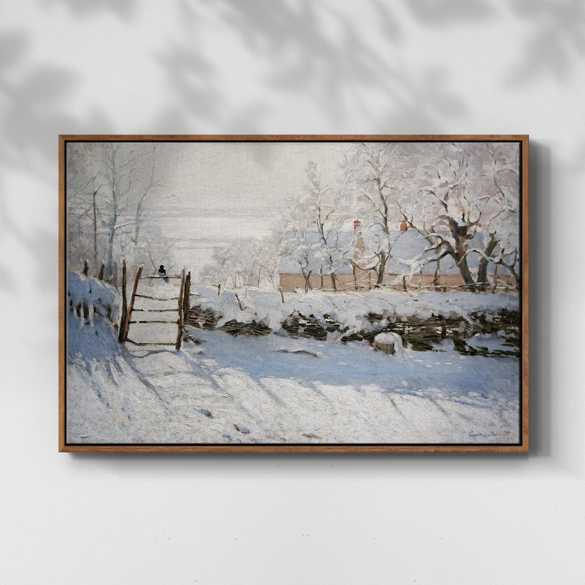Vintage Landscape-CCLXXXIX By Wexford Home Framed in Walnut Wood Gallery Wrapped Canvas 27 in. x 41 in.