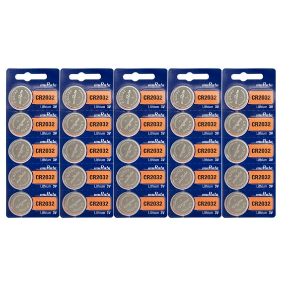Murata CR2032 - 3V Lithium Coin Cell Battery (25 Pack)