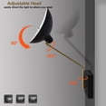 thumbnail image 2 of Swing Arm Bedroom Wall Sconces Modern Black Plug-in or Hardwired Sconce Lighting, 2 of 8