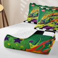 thumbnail image 4 of Erosebridal Vintage Green Racing Car Twin Quilt Set for Boys,Cartoon Orange Flames Twin Coverlet Set Teens, 4 of 7