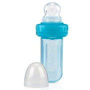 Nuby EZ Squee-Z Silicone Self Feeding Baby Food Dispenser (Blue)