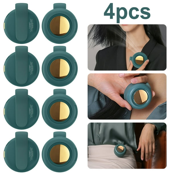 Abanico Cintura Cómodo Ventiladores Con Clip para Accesorios Exteriores () Verde