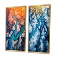 thumbnail image 3 of Designart "Majestic Aerial View Arctic Rivers and Icebergs III" Glacier Framed Wall Art Set Of 2 - Country Blue Gallery Wall Frame Set For Home Decor, 3 of 6