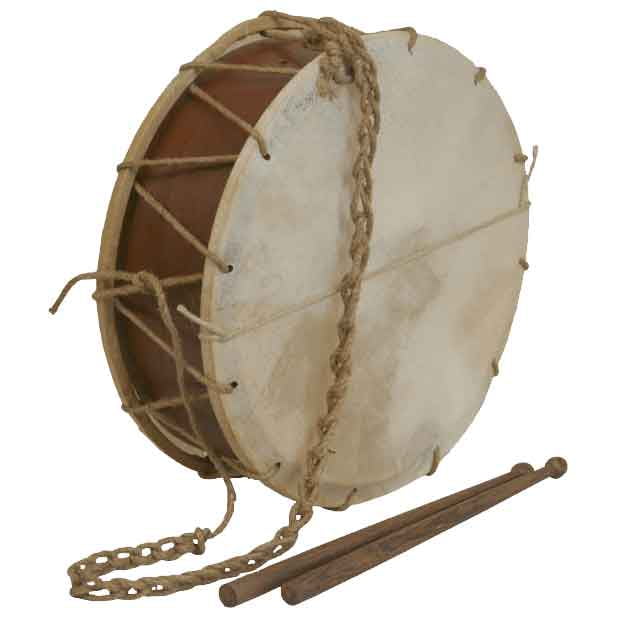 Tabor Drum with Sticks 12 Inches by Medieval Collectibles