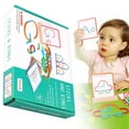 thumbnail image 1 of Education Sticks Toy， Quick Thinking Puzzle Wooden Sticks And Rings Puzzle Game Mint Green, 1 of 8