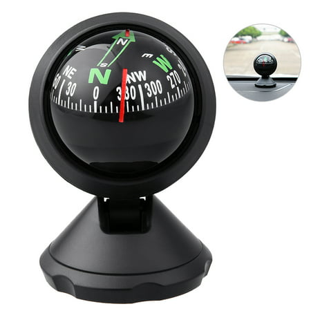 Car Compass-CARGOOL Car Compass Auto Mini Compass Compact Ball Compass with Adhesive and Delicate Decoration for Finding Direction for Most (Best Place For Car Parts)