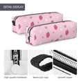 thumbnail image 4 of Fotbe Strawberries Pattern Leather Pencil Case, Pencil Pouch with Durable Zipper, Compact and Stylish Organizer for Stationery, Art Supplies, Travel Essentials, 4 of 7