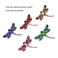 thumbnail image 2 of Qarigey Broche de libélula con diamantes de imitación, broche de Animal, broche para bufanda para vestido de mujer, alfileres Ropa, zapatos y accesorios Miscelánea No.01, 2 of 6