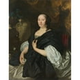 thumbnail image 3 of Abraham Lambertsz. van den Tempel 15x18 Black Modern Framed Museum Art Print Titled - Portrait of Catharina Van Der Voort (1667), 3 of 5