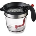 thumbnail image 2 of Oil Strainer, Versatile Kitchen Gadget for Removing Pulp From Fruit Juice, Silicone Plug Controls Release of Sauce and Fat, Large Rim Prevents Spilling Over, Ideal for Everyday, 2 of 7