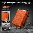 thumbnail image 5 of Zimtown Luggage Set 4 Piece Hardshell Suitcase Sets with Spinner Wheels, Lightweight Carry On & Checked Travel Luggage, 16/20/24/28 Inch Orange, 5 of 18