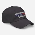 thumbnail image 2 of Truckers for Trump Hat, Dad Hat, Truckers for Trump 2024 Hat, Trump Lovers Hat, I Stand With Trump Hat, Election 2024, President Trump (Dark Grey), 2 of 3