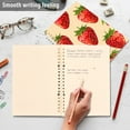 thumbnail image 5 of Lots Of Strawberries Ring Binder Notebook Journey Note Diary College Ruled Spiral Notebook Study Loose Leaf Paper A5 60 Pages, 5 of 8