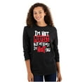 thumbnail image 3 of I'm Not Perfect Funny Insulting Long Sleeve TShirt Men Women Brisco Brands S, 3 of 5