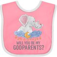thumbnail image 3 of Inktastic Will You Be My Godparents? Boys or Girls Baby Bib, 3 of 4
