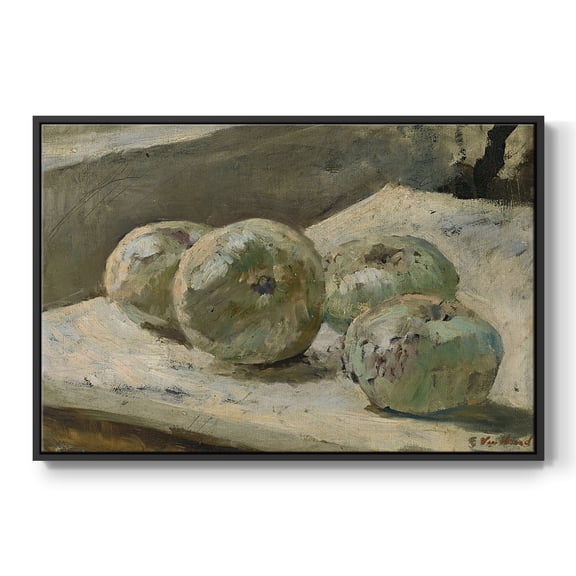 Vintage Botanical Print-LXXXIII By Wexford Home Framed in Black Wood Gallery Wrapped Canvas 17 in. x 25 in.