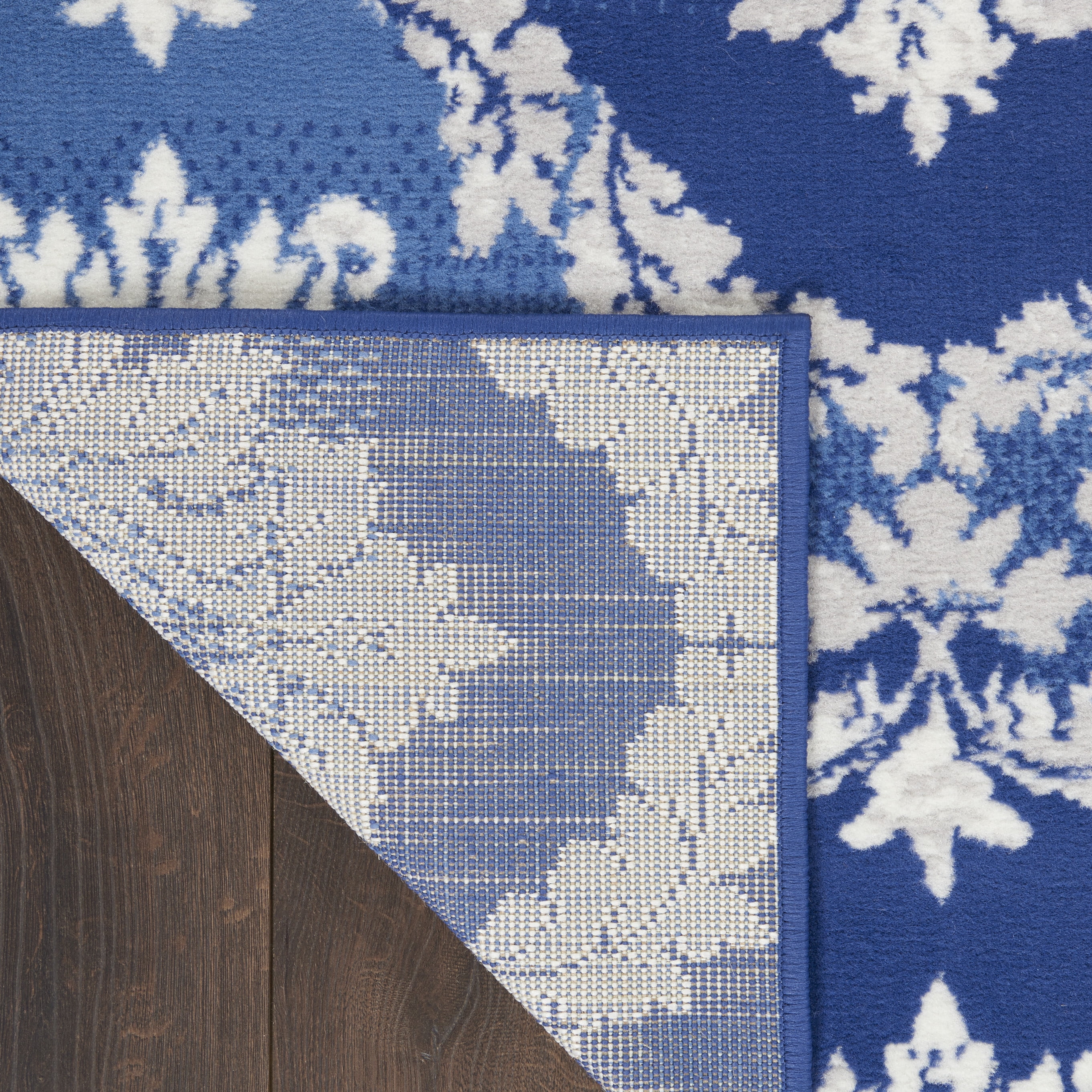 Nourison Whimsicle Botanical Farmhouse Blue 8'4" x 11'6" Area Rug, (8' x 12')