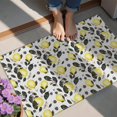 thumbnail image 4 of Yellow Lemon Fruit Berries White Pattern Door Rugs,Washable Non Slip Door Mats Indoor,Decorative Door Mats,Entry Mat Indoor for Entrance,Bedroom,Kitchen,Bathroom,20"x32", 4 of 6