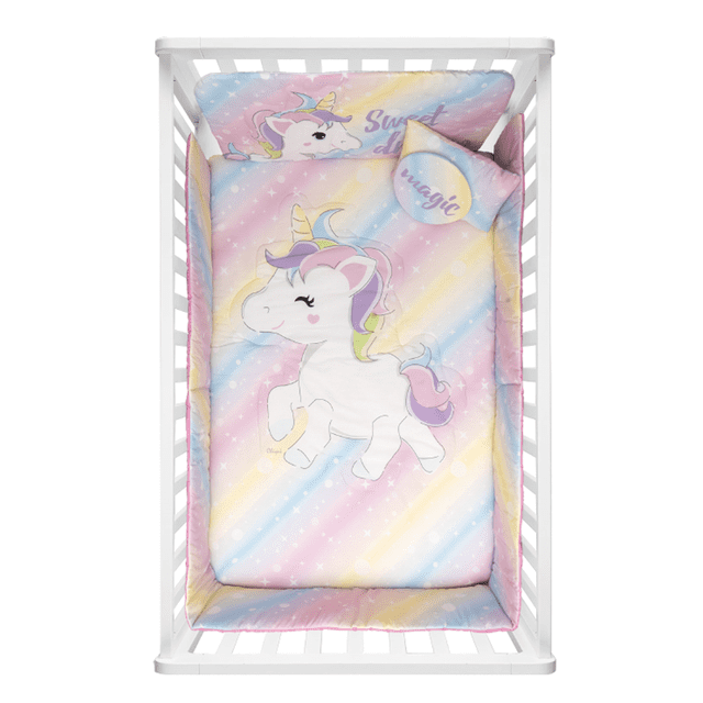 Set de edredón Cuna CHIQUI MUNDO Unicornio 6 Piezas