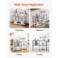 thumbnail image 5 of VEVOR 3-Tier Glass Console Table, Modern Rectangle Sofa Side Table with Tempered Glass Top and Iron Legs, Golden Consloe Desk with Anti-Tip Device for Living Room, Hallway, Entryway, Foyer, Black, 5 of 9