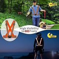 thumbnail image 3 of Chaleco reflectante, equipo, chalecos de advertencia unisex, banda de seguridad láser ajustable para correr de noche, andar en bicicleta, trotar y caminar, 3 of 5